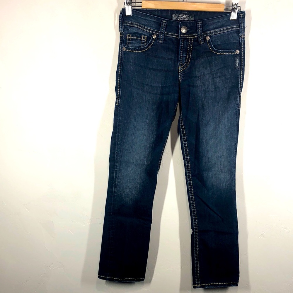 Silver Suki Capri jeans size 26